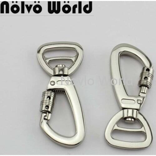 Nolvo World 20pcs 16-21mm Large Silver Metal Clip Loop Snap Hook For Dog Pet Leads Leash Hardware With Lock