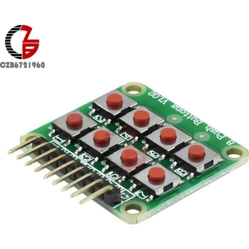 2x4 Keypad 4x2 Keypad 8 Push Buttons V1.00 Key Board Matrix Keyboard Button for Arduino AVR PIC 2*4 Module AVR PIC
