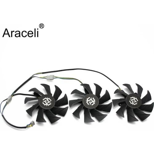 3pcs/lot 12V 85mm 4Pin GPU Fan For ZOTAC GTX1070-8GD5 RTX2070 TRX2080-8GD6 RTX2080Ti Graphics Card Cooling Fan