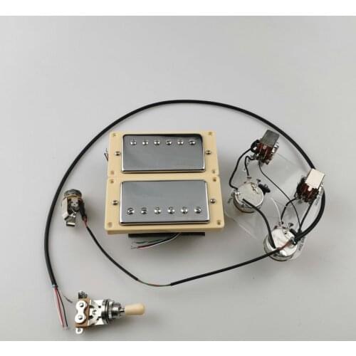 4C with Push-pull switch Wiring Harness Guitar Pickup Wilkinson Ainico5 Humbucker Electric Guitar Pickups