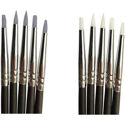 5pcs Dental Silicone Pen Tooth Shaping Adhesive Composite Resin Cement Porcelain