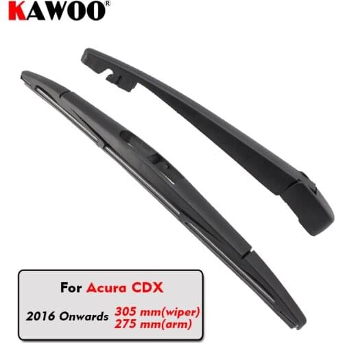 KAWOO Car Rear Wiper Blades Back Window Wipers Arm For Acura CDX Hatchback (2016-) 305mm Auto Windscreen Blade Accessories