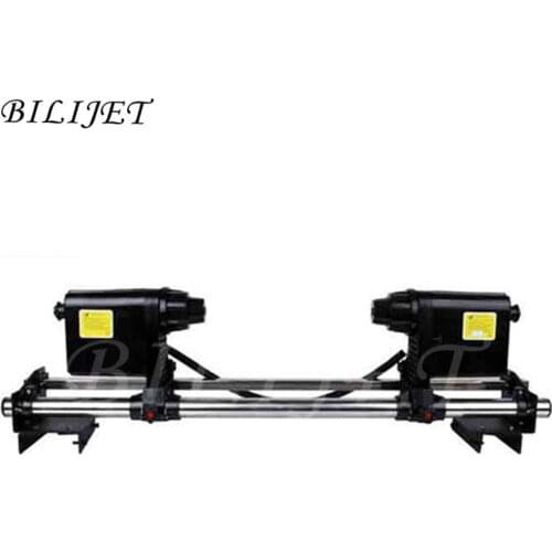 Double motor Auto Media printer take up system for Roland Mutoh Mimaki Xenons DX5 DX7 plotter Paper Collector system 50MM 1set