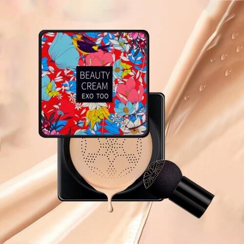 New Air Cushion BB Cream Mushroom Head Foundation Moisturizing Cc Cream Nude Makeup Long Lasting Matte Concealer Cosmetic