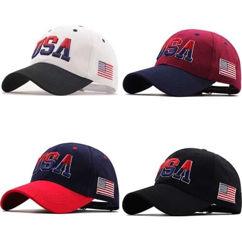 New Brand USA Flag Baseball Cap For Men Women Cotton Snapback Hat Unisex America Embroidery Hip Hop Caps Gorras Casquette