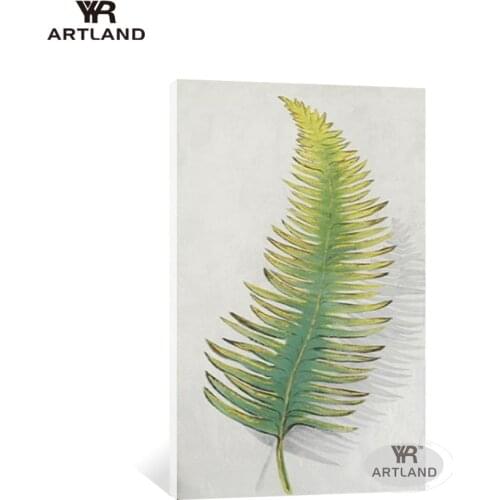 Big size Green Peacock feather home wall decoration Hand-painted oil painting on canvas wall art picture for living room unframe