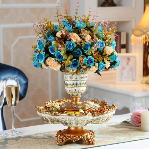 Household European creative Dried frui bowl American high-grade Fruit bowl holder living room table candy tray snack plate