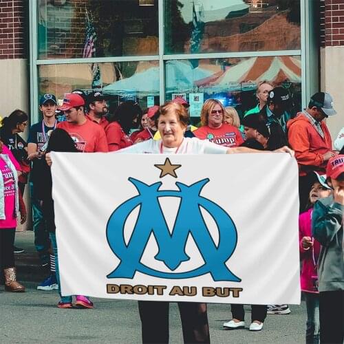 Olympique De Marseille 1456 Flag Banner Home Outdoor Gift Party Lebanese Holland Flag Hungary