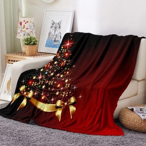 Flannel Fleece Blanket Fashion Throw Blanket Adult New Year Gift Christmas Travel Party Decoration Bedspread Drop Ship Kids Gift