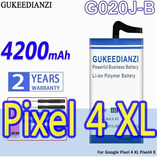 High Capacity GUKEEDIANZI Battery G020J-B 4200mAh For Google Pixel 4 XL Pixel4 X