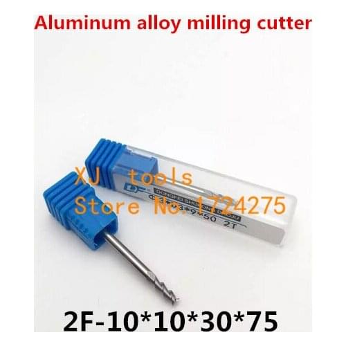 5pcs 2F-10*10*30*75MM alloy aluminum milling cutter ,carbide aluminum milling cutter ,CNC End milling cutter ,CNC Milling tool