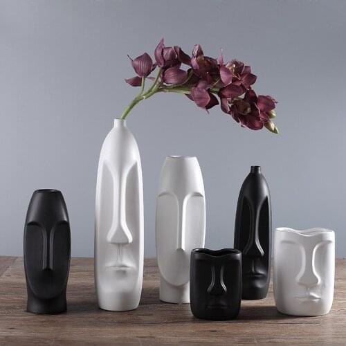 Nordic Abstract Figure Ceramic Vase Creative Countertop Decoration Living Room Wine Cabinet Decoration Home Decorat