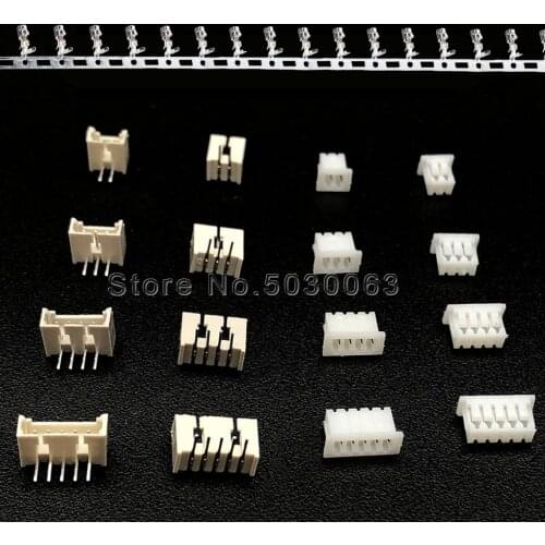 Sest 1.25mm pitch Right Angle 2/3/4/5/6/7/8/9/10/11/12P 1.25-T wire Connector Terminal Kit/Housing/Pin Header Adaptor Kits 90 de