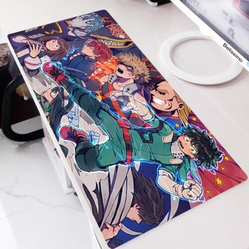 Mouse Pads Anime Mouse Mouse Pad Company Mat Desk Keyboard Gamer PC Cabinet Table Pads Xxl Computer Gaming Cool My Hero Academia