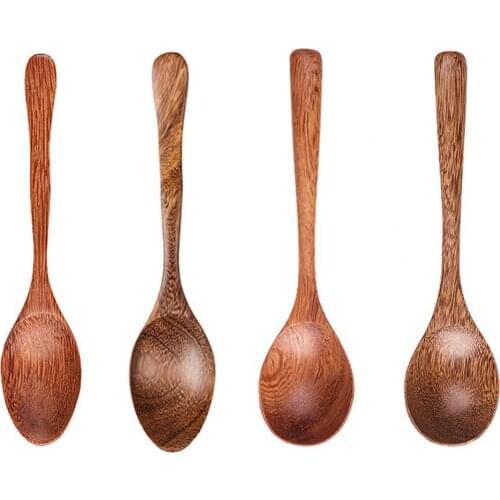 Rice Spoon Durable Multipurpose Eco-friendly Durable Wood Portable Kitchen Soup Spoon Ice Cream Desserts Spoon