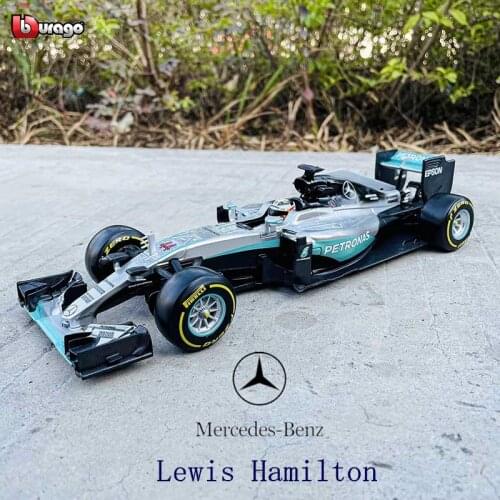 Bburago 1:18 F1 W07 Mercedes Benz NO6 manufacturer authorized simulation alloy car model crafts decoration collection toy tools