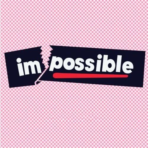 Sweet Street Icon Women Men Clothes 24CM impossible Iron on transfer Printing Patches for clothing T-shirt Patch DIY Stickers