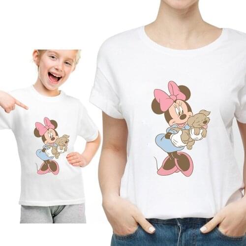 Daddy Mommy And Me Clothes Family T Shirt Mickey Mouse Cartoon Mama Baby Girl Father Son Mother Daughter Matching Outfits