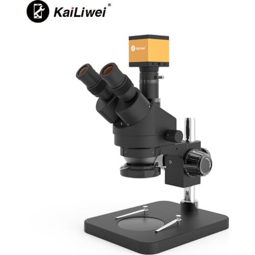 CE Professional Stereo Microscope Black Trinocular Microscope Optional Soldering Microscopio mechanic microscope