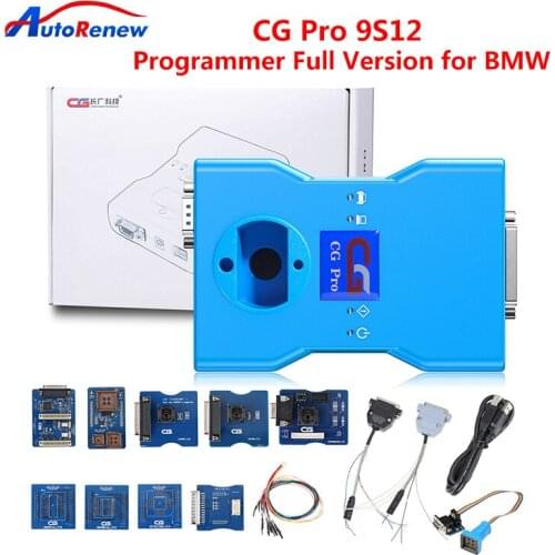 Good Quality CG Pro 9S12 Programmer Full Version with All Adapters Including CAS4 DB25 and TMS370 Adapter for BMW Key Programmer