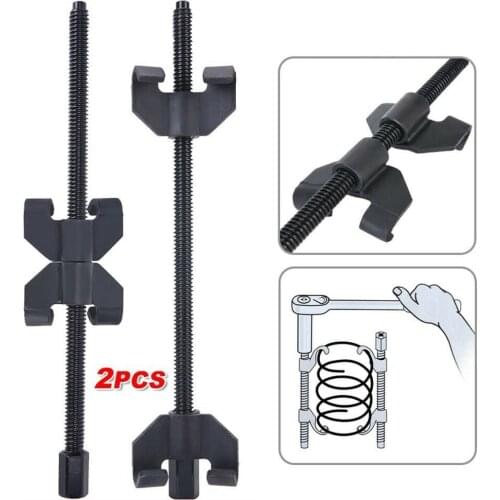 Mayitr 2pcs Car Coil Spring Compressor Clamp Heavy Duty Truck Auto 380mm Tool Set Accessories