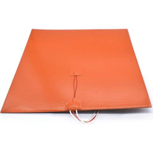 24V Silicone Heater pad 800W 400*400MM Silicone Heated Bed 3M adhesive Heating Pads for CR10 S4 3D Printer hotbed parts