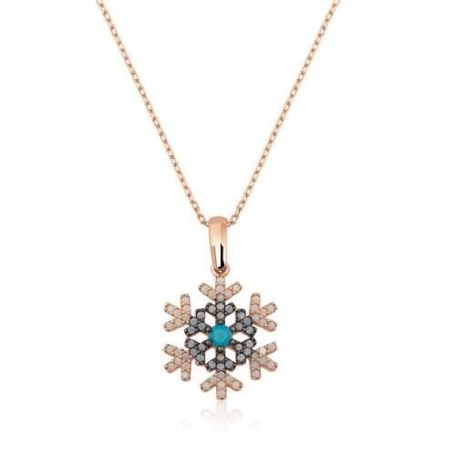 Tevuli 925 Sterling Silver Snowflake Lady Necklace