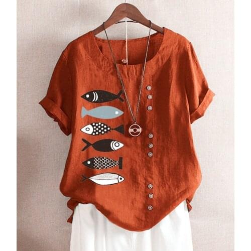 Vintage Ladies Tops Summer 2020 Cotton Linen O Neck Chinese Style Clothing Women Plus Size 100Kg Retro T Shirt 10421