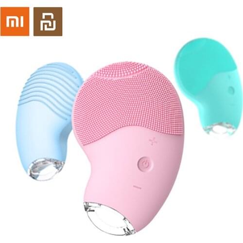Xiaomi Youpin Sonic Facial Cleansing Brush Electric Waterproof Sonic Vibrating Face Brush for Deep Cleansing Gentle Exfoliating