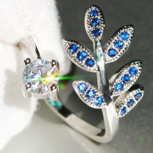 YaYI Jewelry Princess Cut 2 CT White Zircon Silver Color Engagement Bright Wedding Heart Adjustable Lovers Party Rings Gifts