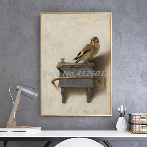 The Goldfinch Painting Bird Animal Wall Art Poster Painting On Canvas Bedroom Decoration Pictures Home Decor