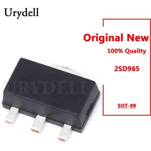 10pcs 2SD965 D965 DJ NPN Silicon Epitaxial Planar Transistor SOT-89 New and Original