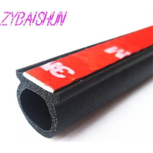 2 Meters Small D Car Door Rubber Waterproof Mastic Tape Floor Sound Insulation Noise Sound Proofing Sealing Rubber Strip