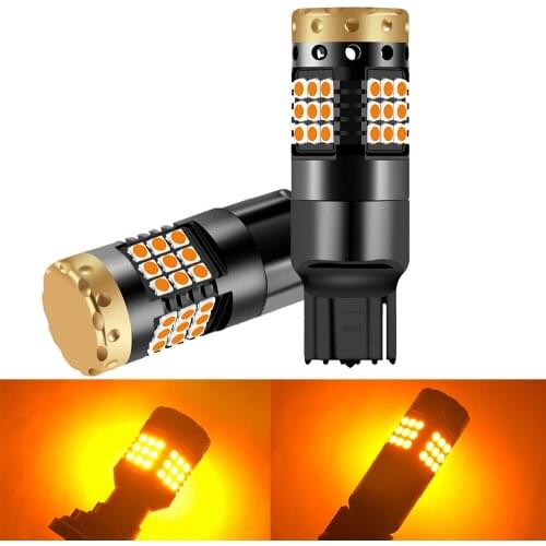 2PCS CANBUS 1156 BAU15S PY21W BA15S P21W 3030SMD LED Lamp T20 7440 W21W WY21W for Car Turn Signal Lights Amber Lighting 12V 24V
