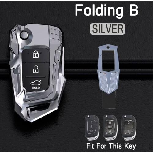 Car Key Case For Hyundai I40 (2012-2015) I20 (2012-2015) Solaris Santa Fe IX45 Elantra Car Accessories Remote Keychain Car