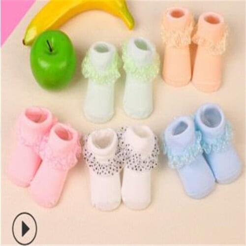 0-12 months full-moon princess male and female infant animal lace socks-ZQ103