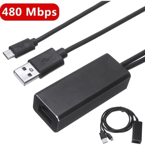 For Fire TV Stick Hot Hubs Micro USB Cables to RJ45 10/100Mbps Ethernet Adaptor Video Cables Network Pohiks
