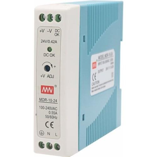 Industrial Control MDR-10-12V/24V Switching Power Supply 10W 0.84ASmall-Volume Guide Rail Thin Transformer
