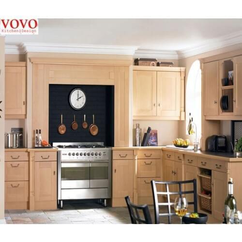 China lacquer solid wood kitchen cabinet
