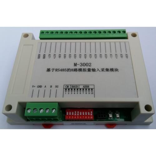 M-3002 8-channel voltage/current analog input module plug-in terminal based on Modbus