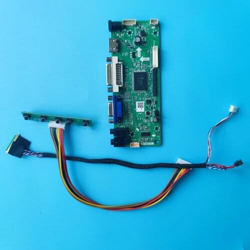 M.NT68676 LVDS DVI VGA LED LCD Controller kit board for 15.6" LP156WH4(TL)(C1)/(TL)(C2)/TLR1/TLD1/TLB1/TLN1 1366*768 panel