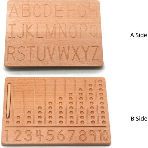 Montessori Math Materials Number Tracing Board Writing Learning Resources Preschool Educational Learning Toy For Children A2264H