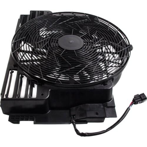 A/C AC 12V Radiator Condenser Cooling Fan for BMW X5 64546921381 2000 2001 2002 2003 2004 2005 2006