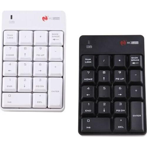 Mini 2.4G Wireless Keyboard Calculator Computer PC Numeric Keypad 2 In 1 Smart USB Wireless Keyboards Commercial 18 Keys