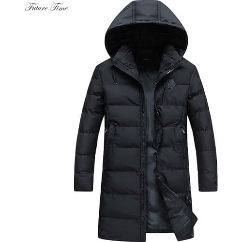Men Parka Thick Warm Winter Man Autumn Long Jackets and Coats Hooded Stand Collar Plus Size 4xl 2018 Fashion Slim Outwear C1584