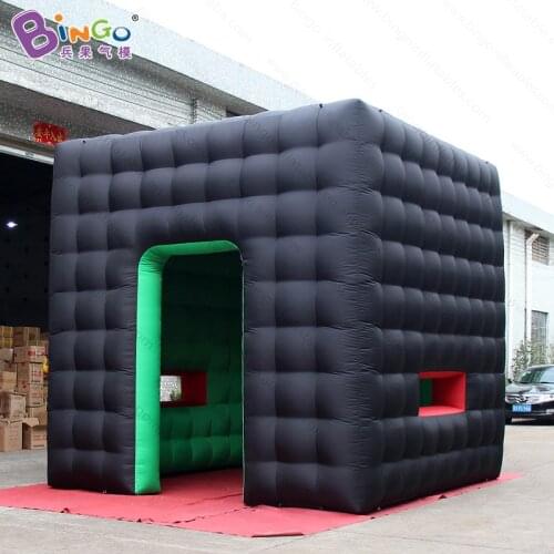 Free Shipping 4x4x4M Cube Inflatable Photo Booth Shell Cabin Tent For Outdoor - BG-T0126