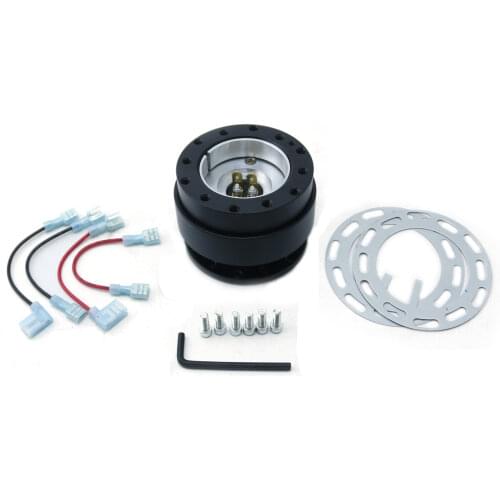 Fit For Universal Car Steering Wheel Quick Release Hub Adapter Snap Off Boss Kit Vehicle Accessories Compatible With 6 Hole