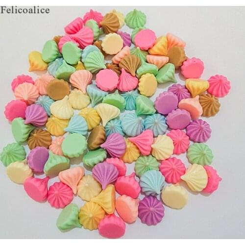 8pcs 15*13mm Multicolor Marlin Candy Charms Flatback Resin Candy Cabochons for Hair Accessories Earrings DIY Jewelry Making