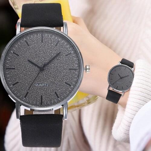 Casual without Numerals Scale Quartz Watch Leather Strap Wristwatch Relogio Feminino Relojes De Mujer De Moda 2021 Drop Shipping