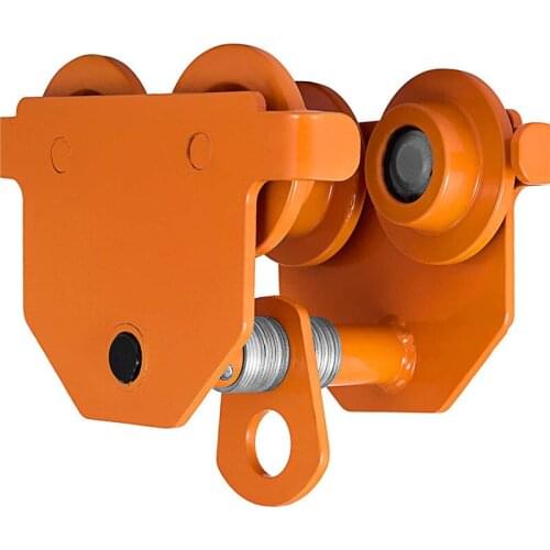 Push Beam Trolley 2 Ton Push Adjustable for I-beam tracks Solid Steel Construction Dual Wheels Design Beam Trolley